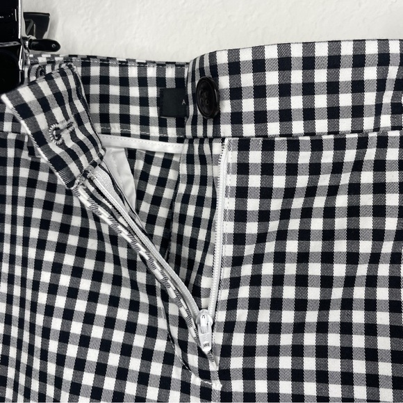 Ann Taylor The Gingham Crop Pant Black and White - Picture 7 of 9